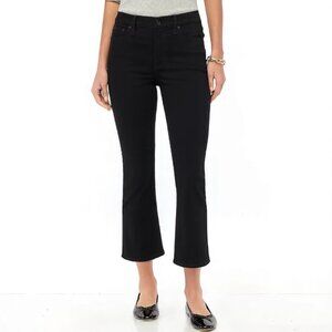 J. Crew Flare crop black jean in all-day stretch Size 35